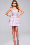 Jovani 40030 Sequin Sweetheart Neck Strapless Short Dress