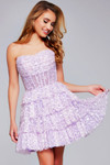 Jovani 40030 Sequin Sweetheart Neck Strapless Short Dress