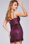 Jovani 40922 Sequin Embellish V-Neck Sleeveless Short Dress