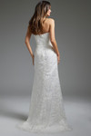 Jovani JB40608 Lace Sequin Embellish Strapless Bridal Dress