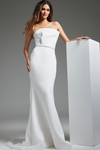 Jovani JB40597 Satin Strapless Sleeveless Bridal Dress