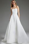 Jovani JB42346 Satin Strapless Sleeveless Bridal Dress