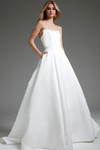 Jovani JB42346 Satin Strapless Sleeveless Bridal Dress