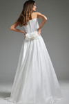 Jovani JB40784 Satin Strapless Floor Length Wedding Dress