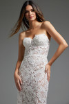 Jovani JB38271 Lace Sweetheart Neck Strapless Wedding Dress