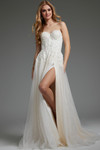 Jovani JB25730 Tulle Strapless Sweetheart Neck Bridal Dress