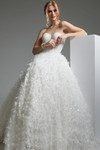 Jovani JB26295 Organza Pailette Skirt Strapless Bridal Gown