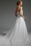 Jovani JB07165 Organza Embellished Strapless Wedding Gown