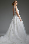 Jovani JB40511 Tulle Beaded V-Neck Sleeveless Bridal Gown
