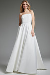Jovani JB40599 Mikado Satin Strapless A-Line Bridal Gown