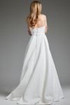 Jovani JB40599 Mikado Satin Strapless A-Line Bridal Gown