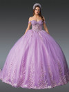 Dancing Queen 1955 Floral Appliques Off-Shoulder Ball Gown