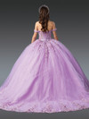 Dancing Queen 1955 Floral Appliques Off-Shoulder Ball Gown