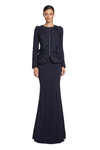Alexander by Daymor 2040-44 Long Sleeve Long Evening Dress