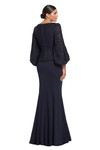Alexander by Daymor 2042-44 Long Puff Sleeve Evening Dress
