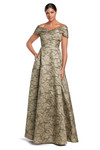 Alexander by Daymor 2055 Off Shoulder Sleeves Evening Dress