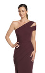 Alexander by Daymor 2058 Asymmetric Neck Long Evening Dress