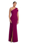 Alexander by Daymor 2058 Asymmetric Neck Long Evening Dress
