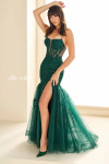 Ellie Wilde by Mon Cheri EW36067 Glitter Tulle Trumpet Dress