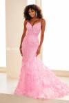 Ellie Wilde by Mon Cheri EW36008 Embroidered Mesh Dress