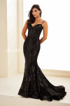 Ellie Wilde by Mon Cheri EW36102 Embroidered Mesh Long Dress