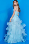 Jovani K02442 Ruffles Strapless Straight Neck Girls Dress