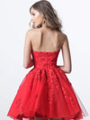 Jovani K1830 Tulle Strapless Sleeveless A-line Short Dress