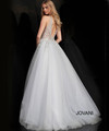 Jovani 65379 Crystal Embellished Bodice V-Neck Ballgown
