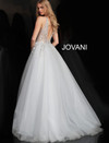 Jovani 65379 Crystal Embellished Bodice V-Neck Ballgown