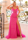 Clarisse 811110 Sequins Detachable Side Train Long Dress