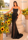 Clarisse 811146 Jersey Strapless Detachable Overskirt Dress
