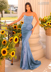 Clarisse 811146 Jersey Strapless Detachable Overskirt Dress