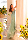 Clarisse 811148 Glitter Sparkle Pastel Strapless Long Dress