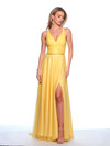 Dave and Johnny 11872 V-neckline Sleeveless Long Dress