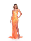Dave and Johnny 11940 Sequins V-neckline Sleeveless Dress