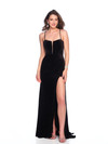 Dave and Johnny 12216 Spaghetti Straps Scoop Neck Long Dress