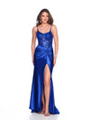 Dave and Johnny 12329 Scoop Neck Spaghetti Straps Long Dress