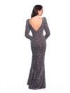 Dave and Johnny 12011 Illusion Neck Long Sleeves Dress