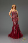 Terani Couture 251P4641 Beaded Tulle Strapless Trumpet Dress