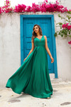Terani Couture 251P4113 Satin V-Neck Sleeveless Ballgown