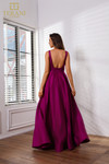 Terani Couture 251P4113 Satin V-Neck Sleeveless Ballgown