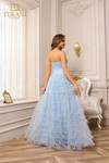 Terani Couture 251P4092 Tulle Strapless Ruffle Prom Ballgown
