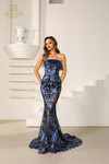 Terani Couture 251E4225 Embroidered Tulle Sleeveless Dress