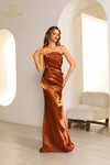 Terani Couture 251E4231 Shimmer Strapless Sheath Long Dress
