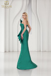 Terani Couture 251E4265 Mikado Asymmetric Neck Trumpet Dress