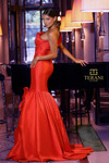Terani Couture 251E4272 Mikado Asymmetric Sleeveless Dress
