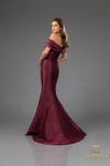 Terani Couture 251E4565 Mikado Off-Shoulder Trumpet Dress