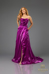 Terani Couture 251E4637 Long Organza Strapless Evening Dress