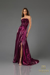 Terani Couture 251E4637 Long Organza Strapless Evening Dress