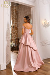 Terani Couture 251M4062 Satin Off-Shoulder Long Ballgown